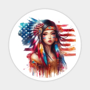 Native American, Beauty, Pearl | Catsie Cat Magnet